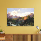 Het Teton-bereik Canvas Afdruk (Insitu (Woonkamer))