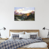Het Teton-bereik Canvas Afdruk (Insitu (Slaapkamer))