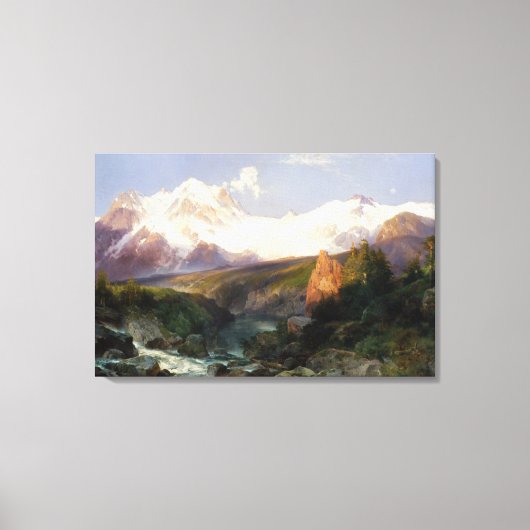 Het Teton-bereik Canvas Afdruk (Voorkant)