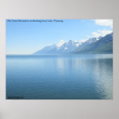 Het Teton-gebergte overziet Jenny Lake Poster (Voorkant)