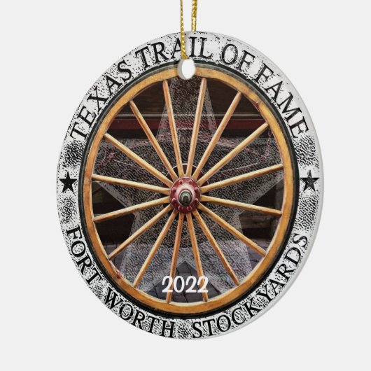 Het Texas Trail, Fort Worth, Texas Ornament (Links)