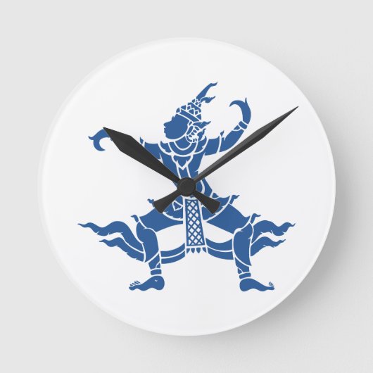 Het Thaise Teken ⚠ van de Danser ⚠ Thailand Ronde Klok (Voorkant)