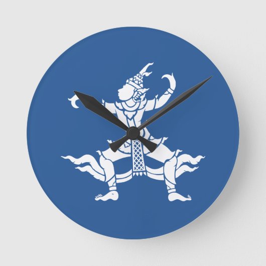 Het Thaise Teken ⚠ van de Danser ⚠ Thailand Ronde Klok (Voorkant)