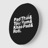 Het Thaise Voedsel van de Straat Grote Klok (Hoek)