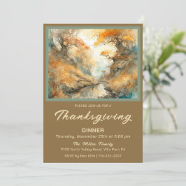 Het Thanksgiving diner van het seizoen veranderen Kaart
