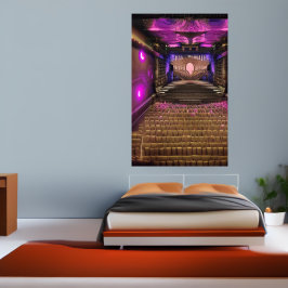 Het theater | AI Art Poster