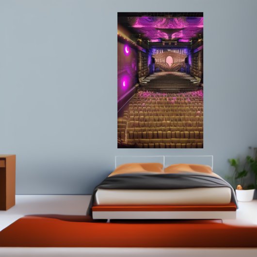 Het theater | AI Art Poster