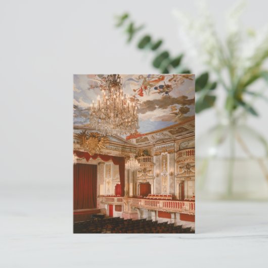 Het theater briefkaart (Staand voorkant)