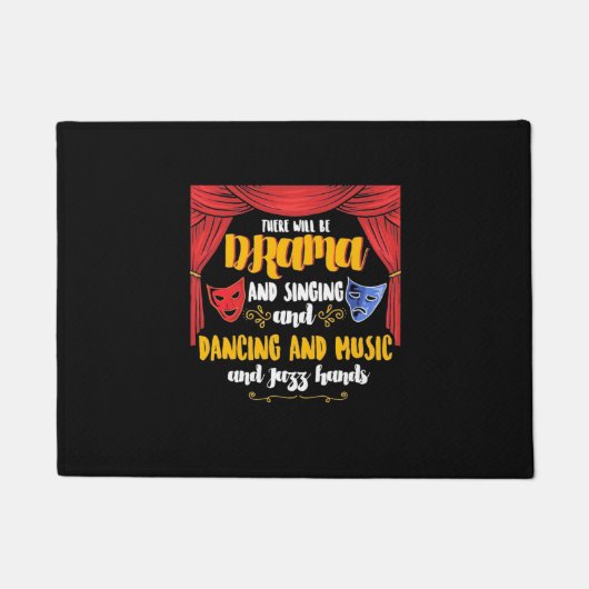 Het theater daar zal drama zijn deurmat (Voorkant)