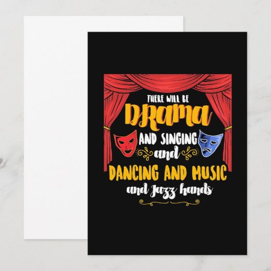 Het theater daar zal drama zijn kaart (Voorkant / Achterkant)