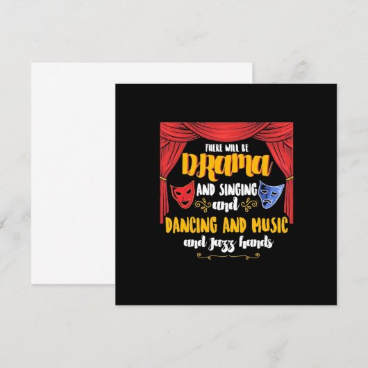Het theater daar zal drama zijn kaart (Voorkant / Achterkant)
