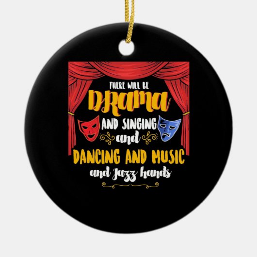 Het theater daar zal drama zijn keramisch ornament (Voorkant)