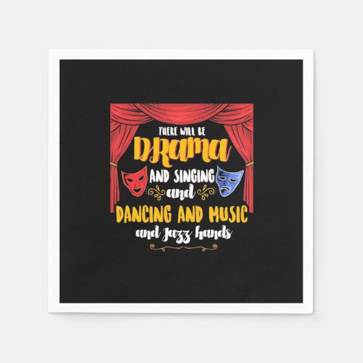 Het theater daar zal drama zijn servet (Voorkant)