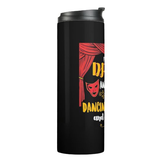 Het theater daar zal drama zijn thermosbeker (Gedraaid links)