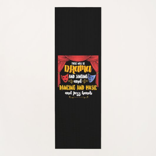 Het theater daar zal drama zijn yogamat (Voorkant)