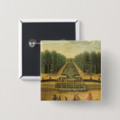 Het theater d'Eau in Versailles Vierkante Button 5,1 Cm (Voorkant /achterkant)