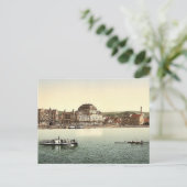 Het theater en de Utoquay, Zürich, de klasse Zwits Briefkaart (Staand voorkant)