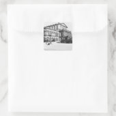 Het theater in Hannover, c.1910 Vierkante Sticker (Tas)