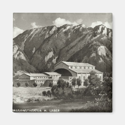 Het theater in Oberammergau, 1930 Magneet (Voorkant)