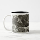 Het theater in Oberammergau, 1930 Tweekleurige Koffiemok (Links)