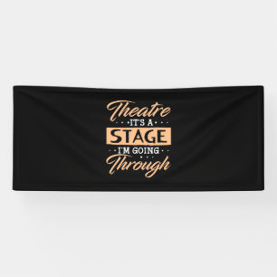 Het theater is een Stage Actor die door gaat Spandoek