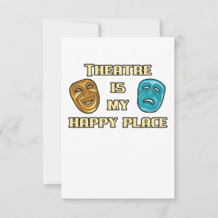 Het theater is mijn favoriete cadeau voor actrice kaart