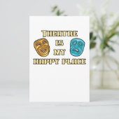 Het theater is mijn favoriete cadeau voor actrice kaart (Staand voorkant)