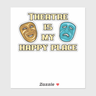 Het theater is mijn favoriete cadeau voor actrice sticker