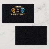 Het theater is mijn favoriete cadeau voor actrice visitekaartje (Voorkant / Achterkant)