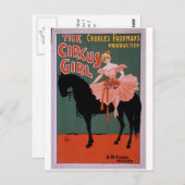 Het  theater van Circus Girl Briefkaart (Voorkant / Achterkant)
