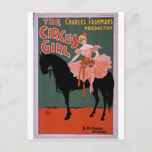 Het  theater van Circus Girl Briefkaart