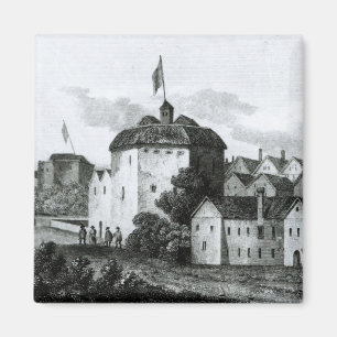 Het theater van het Wereldbol aan de bankzijde Magneet