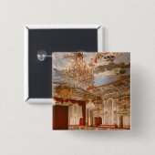 Het theater vierkante button 5,1 cm (Voorkant /achterkant)