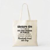 Het theaterleven - dit betekent wij - doe dingen i tote bag (Voorkant)