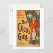 Het theatrisch Poster van Circus Girl #1 Briefkaart (Voorkant / Achterkant)