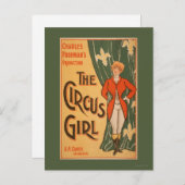 Het theatrisch Poster van Circus Girl #1 Briefkaart (Voorkant / Achterkant)