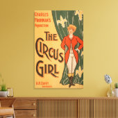 Het theatrisch Poster van Circus Girl #1 Canvas Afdruk (Insitu (Woonkamer))