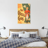 Het theatrisch Poster van Circus Girl #1 Canvas Afdruk (Insitu (Slaapkamer))