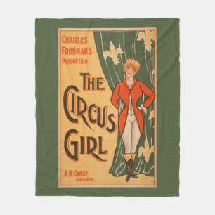 Het theatrisch Poster van Circus Girl #1 Fleece Deken