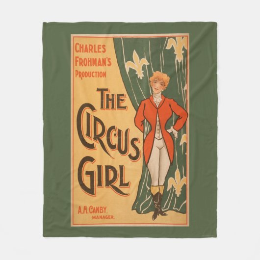 Het theatrisch Poster van Circus Girl #1 Fleece Deken (Voorkant)