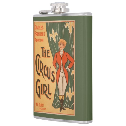 Het theatrisch Poster van Circus Girl #1 Heupfles (Links)