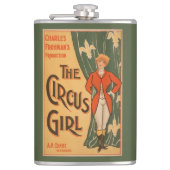 Het theatrisch Poster van Circus Girl #1 Heupfles (Voorkant)