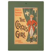 Het theatrisch Poster van Circus Girl #1 Klembord (Achterkant)