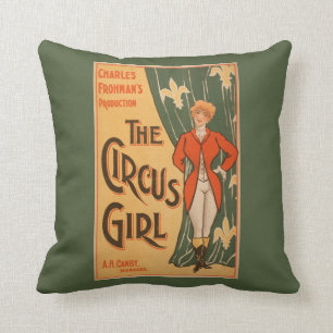 Het theatrisch Poster van Circus Girl #1 Kussen