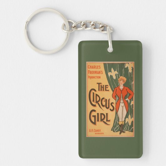 Het theatrisch Poster van Circus Girl #1 Sleutelhanger (Voorkant)