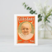 Het theatrisch Poster van de club in Baby Briefkaart (Staand voorkant)