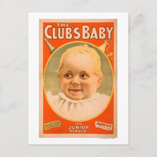 Het theatrisch Poster van de club in Baby Briefkaart