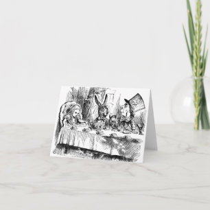 Het theekransje van de Gekke Hoedenmaker Kaart