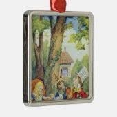 Het theekransje van de Gekke Hoedenmaker Metalen Ornament (Rechts)