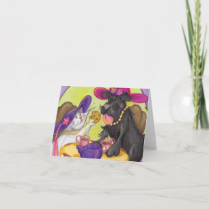 Het Theekransje van de hond en van de Kat/de Kaart